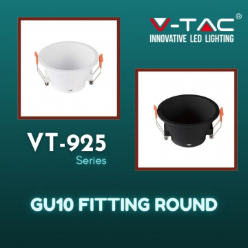 V-Tac GU10 Fitting Round, VT-925 Series