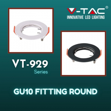 V-Tac GU10 Fitting Round, VT-929 Series