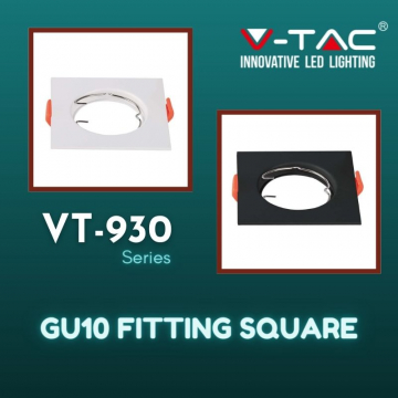 V-Tac GU10 Fitting Square, VT-930 Series