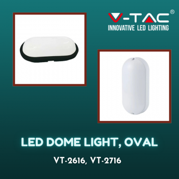V-Tac Led Dome Light, Oval