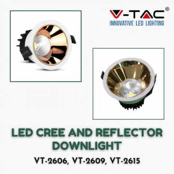 V-Tac Led Cree And Reflector Downlight